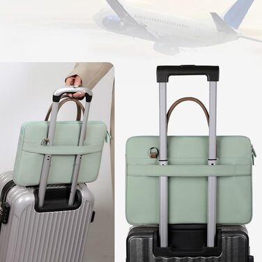 Сумка для ноутбука FUNSEED для чоловіків, 15 дюймів (38,1 см), поліестер, легка, міцна, робоча, для комп&39ютера, ноутбука, сумка-мессенджер, портфель для подорожей, офісу, чорна