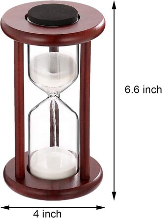 Пісочний годинник SuLiao для Uten, поворотний на 720, старовинний білий пісочний годинник, вінтажний пісочний годинник 1 Hora Reloj de Arena, великий метал, пісочне скло, офіс, письмовий стіл, дім, весільні прикраси (чорний, зроби сам)