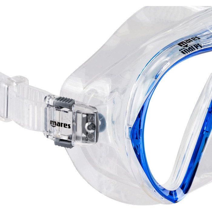 Набір для сноркелінгу для дорослих, силіконова маска з однією лінзою, ергономічний сноркель із силіконовим мундштуком, один розмір, синій