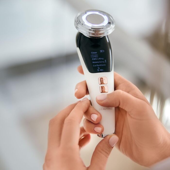 Мезотерапевтичний апарат нового покоління для підтяжки обличчя, омолодження, 8 режимів роботи, світлотерапія EMS електростимуляція, кріо-ефект