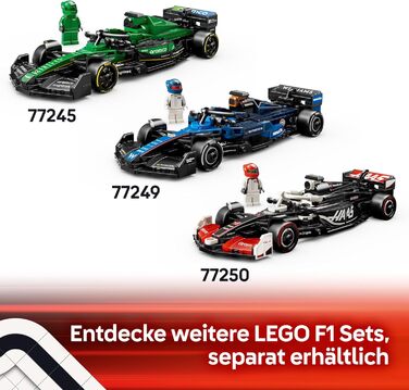 Конструктор LEGO Speed Champions Kick Sauber F1 Team C44 Racing Car 77247, 259 деталей, гоночний болід