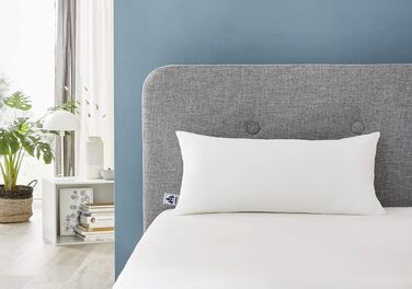 Подушка Irisette Noblesse - Зроблено в Німеччині - Подушка зі знімним чохлом з чистої бавовни, 40 x 80 см, сертифікована Oeko-Tex