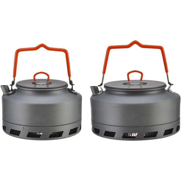 Портативний кемпінговий чайник, алюмінієвий сплав, кемпінгові кавники, свистячий чайник для кип&39ятіння, кавоварка, портативна заміна для подорожей 1,6 л