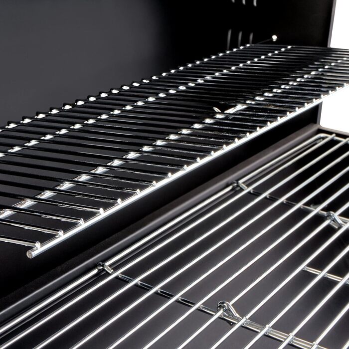 Візок для вугілля BBQ-Toro з кришкою Ø 80 x (L) 42 см Візок для вугілля преміум-класу мобільний, вкл. термометр, підставка для під