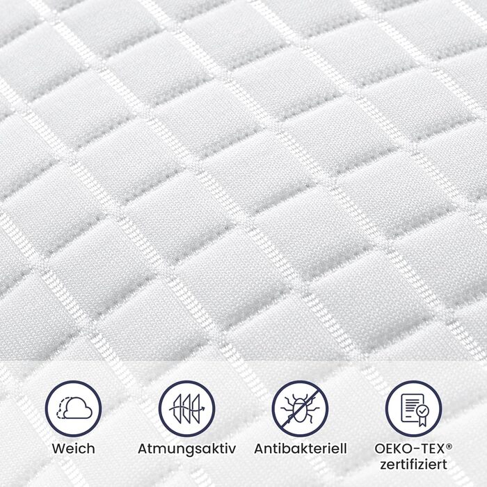 Подушка BedStory 40x80 зі знімним чохлом, регульованим наповнювачем з волокна, готельна подушка на блискавці, комплект з 2 подушок з мікрофібри 950 г, подушка для шиї, яку можна прати, для алергіків