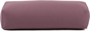 Бодхі Йога Саламба Больстер Еко Чохол, який можна прати, виготовлений зі 100 органічної бавовни Квадратний больстер для йоги з наповнювачем з органічної полби Велика подушка для відновлювальної йоги Розміри 63,5 x 26,5 x 20,5 см, пильно-фіолетовий