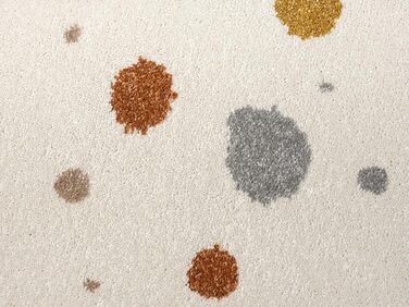 Килим Beat Kids Modern м'який дитячий килим, м'який ворс, простий у догляді, стійкий до кольору, малюнок в крапку, кремовий, 120 x