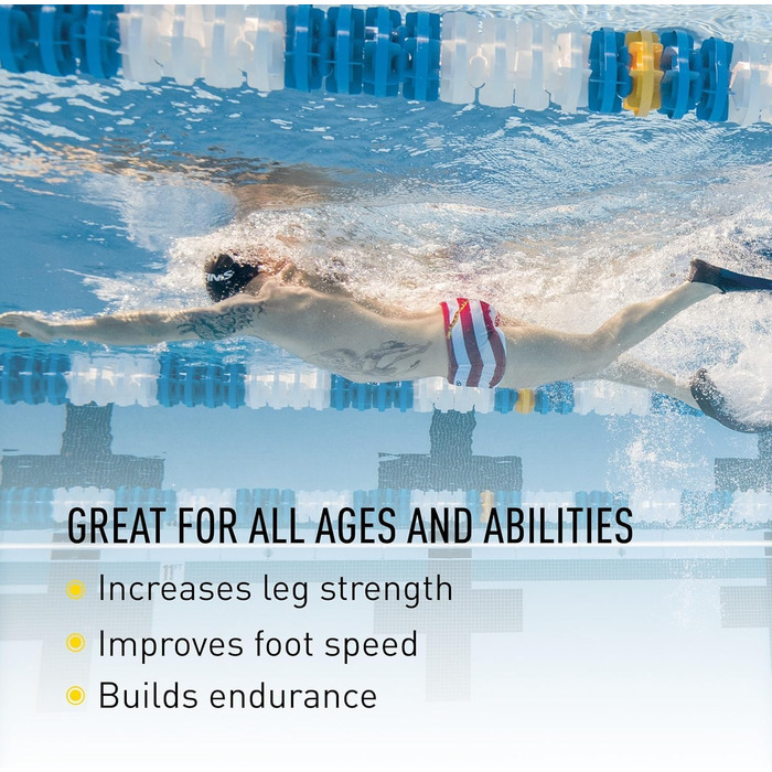Тренувальні ласти для всіх вікових груп - Покращують техніку ударів ногами та положення тіла M - EU 37-39 Floating 1.05.037