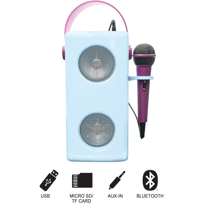 Колонка Lexibook Frozen BTP185FZZ, бездротова, з мікрофоном, синя