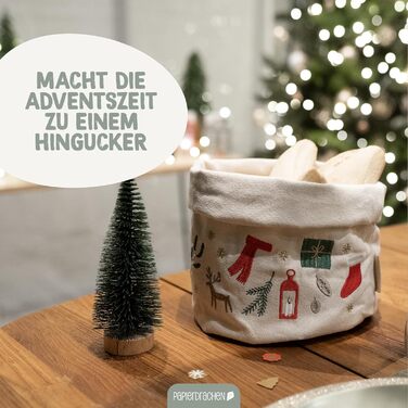 Паперовий кошик для хліба з драконом з вишивкою в бежево-червоному золоті - різдвяний - кошик з полотна - міцний - для зберігання