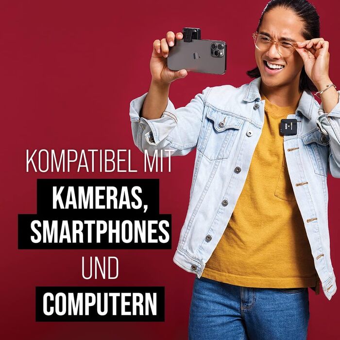 �DE Wireless GO II Ультракомпактна бездротова двоканальна мікрофонна система з вбудованими мікрофонами, вбудованим записом і радіу