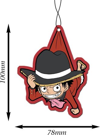 В1 автомобільний ароматизатор дерева / освіжувач повітря, аніме-ароматизатор повітря для автомобілів One Piece Chibi Style, мавпа