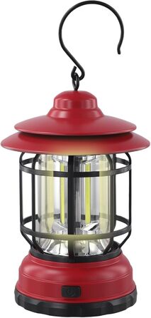 Світлодіодний кемпінговий ліхтар з акумуляторною батареєю, портативний вінтажний кінський ліхтар для походів та кемпінгу, з плавним регулюванням яскравості, 120 120 200 мм, 275 г