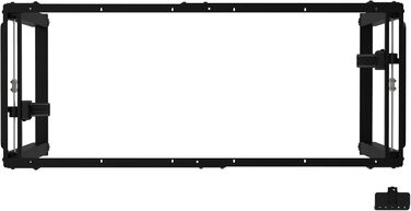 Регульована по висоті каркас столу Kirkkonummi зі сталі з 2 двигунами та 2 функціями пам&39яті, електрична, 135x55 см, чорна