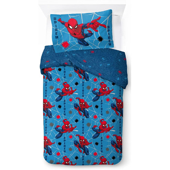 Комплект дитячої постільної білизни Jay Franco Marvel Spiderman Spidery Faces 100 бавовна односпальний розмір 135x200 см - підодія