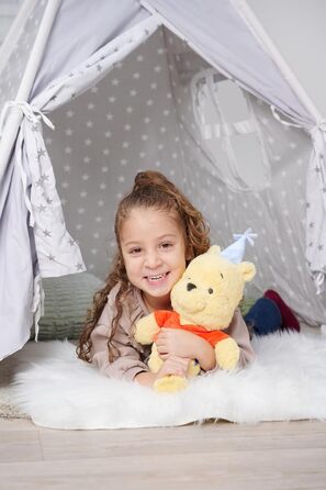 Вінні-Пух Disney Simba Ювілейний, 25 см М'яка плюшева іграшка з капелюшком для вечірки, ніжний плюш, ідеальний подарунок для дітей та фанатів, від 0 місяців