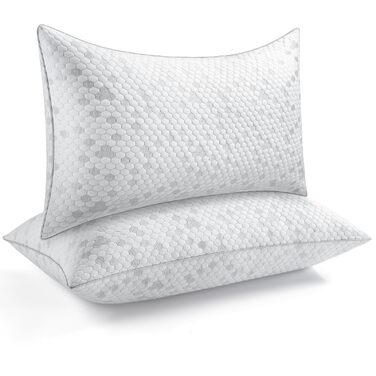 Комплект із 2 подушок/подушок для голови 40x80 см, подушки з піни з ефектом пам&39яті, регульована висота з блискавкою, подушка для шиї, яку можна прати, дихаюча подушка з піни, м&39яка та підтримуюча подушка для сну 40x80 см*2