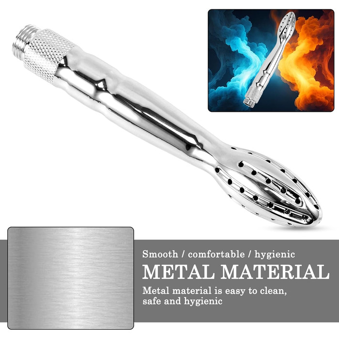 Анальна душ-насадка Po Dusche, металева, пориста