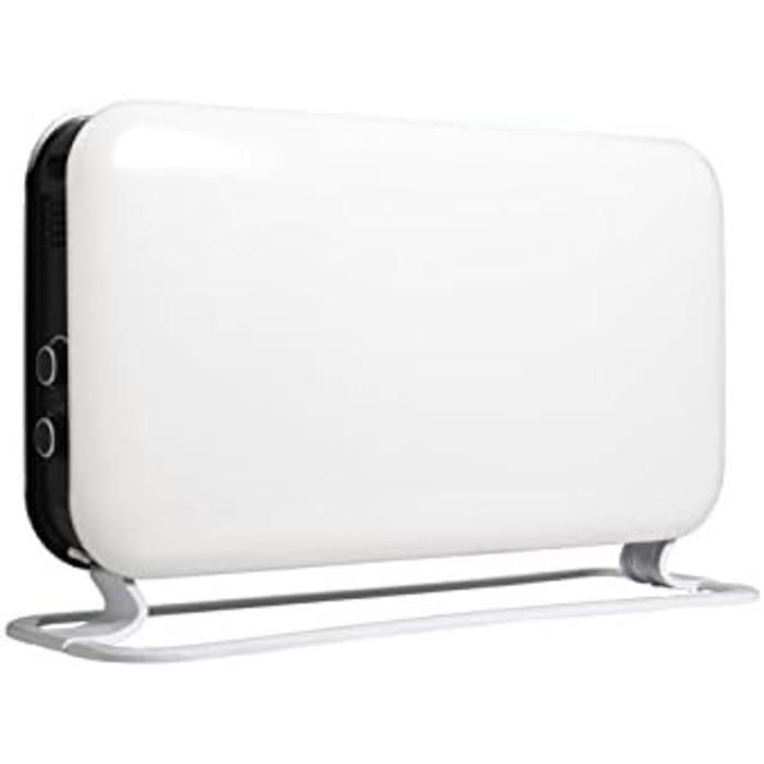 Електричний радіатор Mill 2000 Вт, Електричний конвекторний обігрівач 24-28 м, Окремостоячий електричний обігрівач, Тихий електричний обігрівач, Електричний радіатор з термостатом, Електричний обігрівач для використання в приміщенні, Білий, 24-28 м MEC