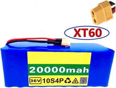 Акумулятор для електровелосипеда, із зарядним пристроєм 20 Ah 10S4P 36 V акумулятор E-велосипед E-велосипед Електричний велосипед Li-Ion XT60 Plug