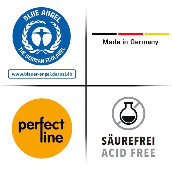 Папка-регістратор з люверсами DIN A4, 250 г/м перероблений картон, 7 кольорів (по 3 кожного), обкладинки, сертифікована Blue Angel, екологічно чиста, зроблена в Німеччині, 21