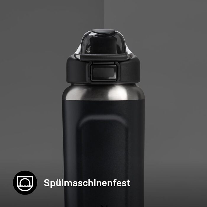 Пляшка STANLEY Wellspring 0,7 л - Зберігає напої холодними протягом 12 годин - Зберігає напої крижаними протягом 40 годин - Пляшка з переробленої нержавіючої сталі без бісфенолу А - Герметична - Можна мити в посудомийній машині - Чорна 2.0