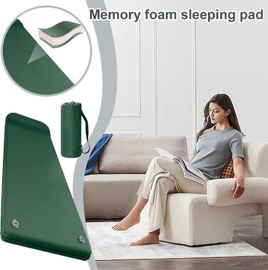 Надувний килимок для сну мякий пінопластовий кемпінговий матрац з подушкою, швидке надування, легке спорядження для активного відпочинку, подорожі, дім, фестивалі, кемпінг