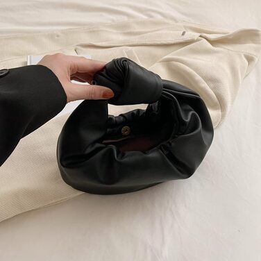 Жіночі сумки ASIEIT, маленькі, вузлуваті, однотонні, PU шкіра, плісирований клатч, проста, рвана сумка для подорожей на свіжому по