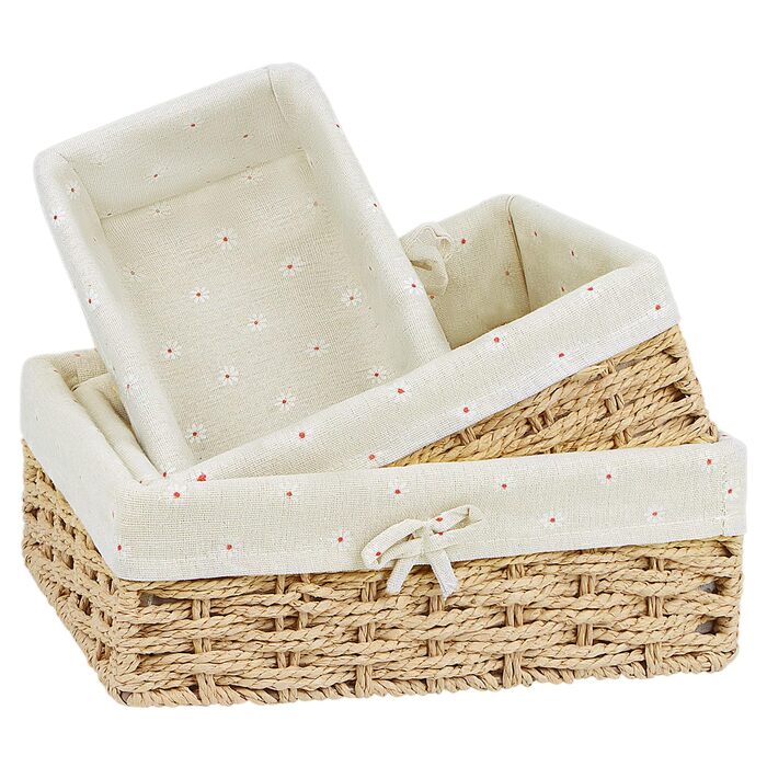 Кошик для зберігання, плетений кошик для хліба, 3 шт., подарунковий кошик, невеликий набір, коробка для зберігання з ротанга з підкладкою, декоративний плетений кошик для хліба для вітальні, подача випічки, хакі