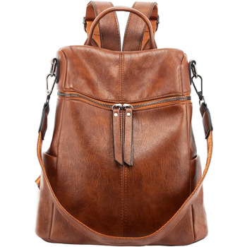 Рюкзак жіночий невеликий проти крадіжки з пу шкіряна сумка через плече сумочка міський рюкзак для жінок дівчат елегантний для подо