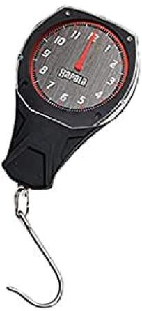 Механічні ваги RCD Clock Scale - Рибальські ваги - Рибальські аксесуари - Максимальна підтримувана вага 12 кг - Легко читається циферблат - Текстурований корпус - Гачок з нержавіючої сталі - Чорний/Червоний