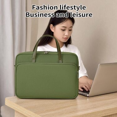 Чохол для ноутбука з плечовим ременем для ноутбуків діагоналлю 40,6 см (16 дюймів), містка ділова сумка для подорожей та поїздок н