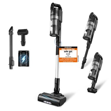 Акумуляторний пилосос Levoit LVAC 200 MAX, до 100 м, Anti Tangle, HEPA-фільтр 99,99, чорний