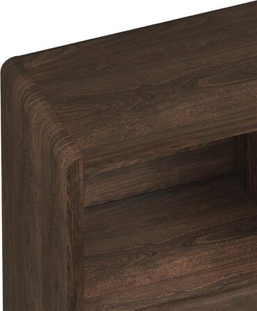 Висока тумба, Комод, Сервант, 103 x 80 x 28 см, Багатоцільова шафа, Шафа для вітальні з 2 дверцятами та 5 відділеннями, Шафа для вітальні, Під горіх, Під горіх, 103 x 80 x 28 см