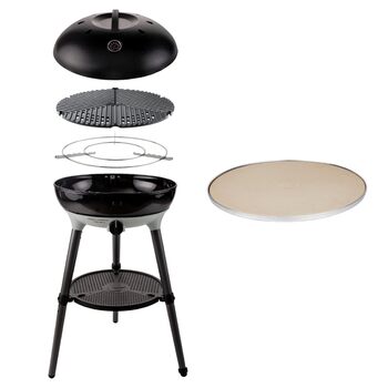 Камінь для піци Pro 50 - Портативний гриль з автоматичним запалюванням та каменем для піци - У комплекті сумка для перенесення - Аксесуари для кемпінгу та гриля - Незамінні аксесуари для барбекю BBQ 50mBar камінь для піци Pro 50, 50 BBQ 50mBar