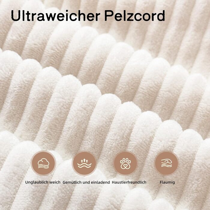 Кутовий диван PHI VILLA зі сном, Cloud, безкістковий диван, 5-місний L-подібний модульний диван для вітальні, вельвет, не потребує складання, бежевий, 5-місний, бежевий