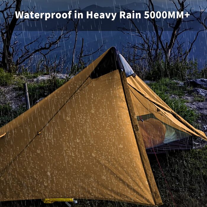 Ультралегкий намет Night Cat на 1 особу водонепроникний намет для велосипедних турів, невеликий розмір, трекінг, кемпінгу, на 1 особу, кольору хакі.