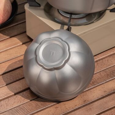 Титанова миска Boundless Voyage з подвійними стінками, для активного відпочинку, кемпінгу, металева миска, надлегка, портативна миска для вівсянки, рису, супу, йогурту, салату (500 мл - Ti1171t) 500 мл - Ti1171t