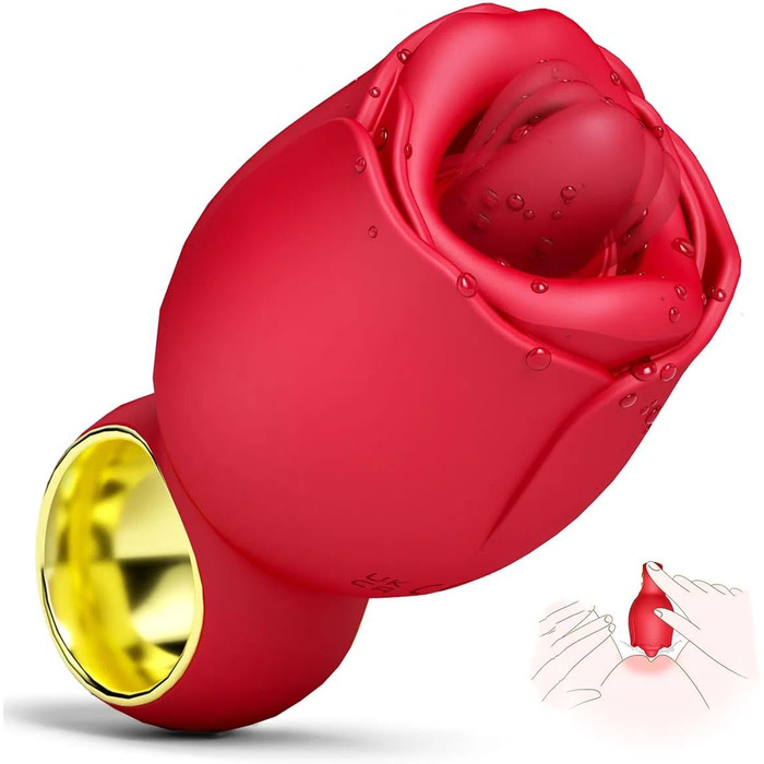 Вібратор для жінок Aomjauy, з функцією «лизання язиком», 8 режимів вібрації