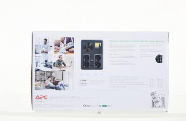 ДБЖ APC Easy UPS - BVX1600LI-GR - джерело безперебійного живлення 1600 ВА з виходами Schuko, резервний акумулятор і захист від перенапруг, резервний акумулятор з стабілізатором, світлодіодні індикатори 1600 ВА / 900 Вт DIN-виходи Одинарний