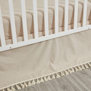 Гендерно нейтральний бохо-богемний комплект постільної білизни для немовлят, дівчаток, хлопчиків, дитяче ліжечко, 6 предметів, одн