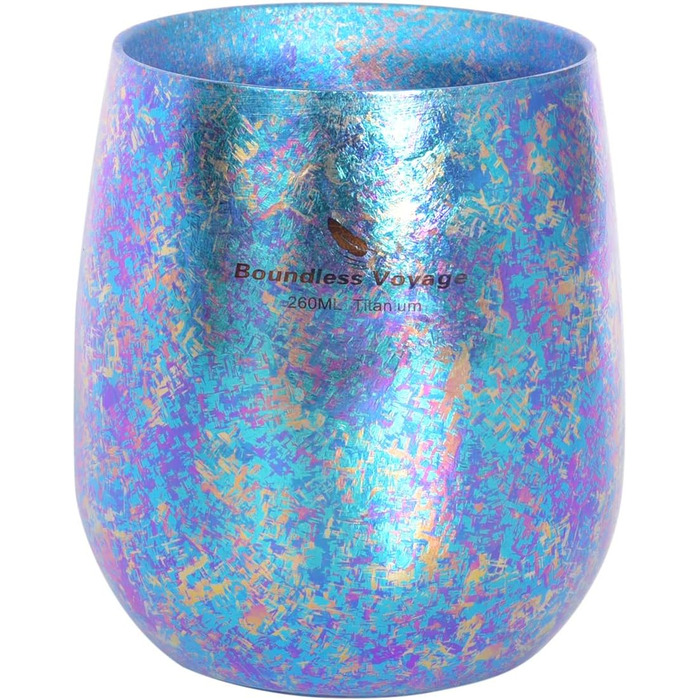 Безмежна подорож Титанова чашка Двошарова барвиста чашка Кемпінгова чашка для води Портативна дорожня кружка для чаю, вина, пива,