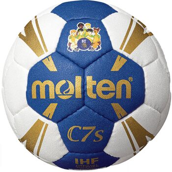 Гандбольний м&39яч Molten C7s 0 синій/білий/золотий