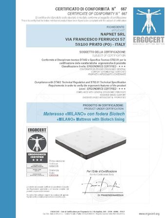 Матрац, 25 см, виготовлений з високощільної гелевої піни з ефектом пам&39яті, 60-65 кг/м, натуральний бамбуковий латекс, 70-75 кг/м, безперервні пружини, 7 зон, ортопедичний, гіпоалергенний, Latex Milano 160x200x25