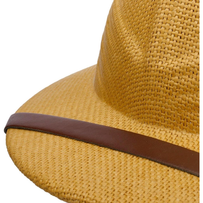 Літній солом&39яний капелюх Conner Bendigo, тропічний шолом, жіночий/чоловічий - зі шкіряним ремінцем, весна-літо, один розмір, натуральний