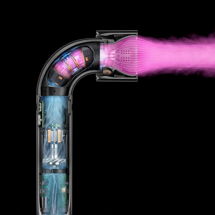 Фен Dyson Supersonic r для кучерявого та спіралеподібного волосся (CurlyCoily), швидке сушіння без екстремального нагрівання (Ceramic pink/Rose gold)