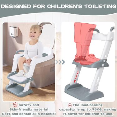 Дитяче сидіння для унітазу MULEVIP, дитячий унітаз, сидіння для унітазу для малюків зі сходами, дитяче сидіння для унітазу, регуль