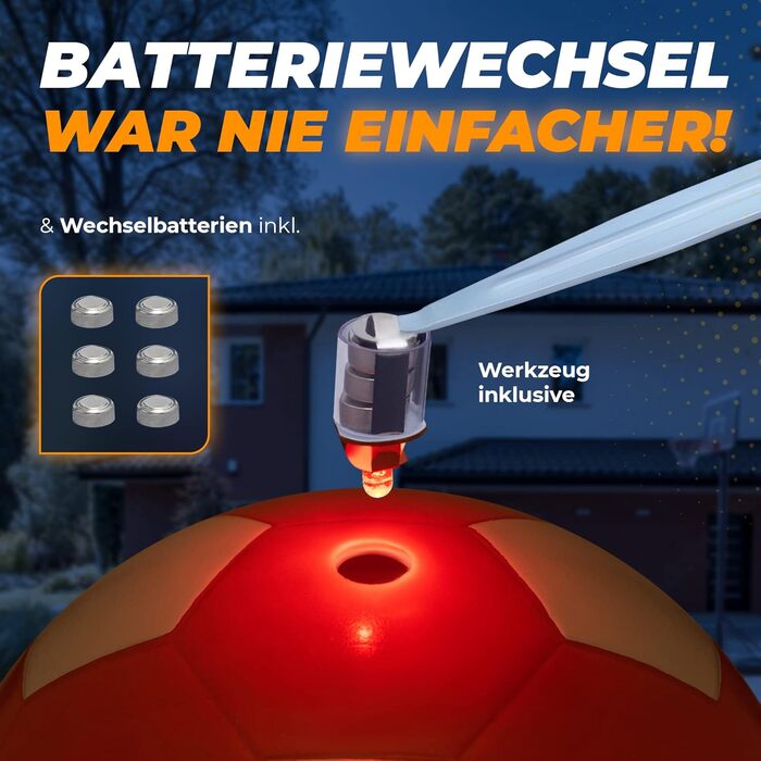 Футбольний м'яч зі світлодіодним підсвічуванням - Офіційний розмір 3 - Ідеально підходить для дітей - Повний комплект - 2 світлодіоди з сенсорним керуванням для розваг у темряві - Футбол з підсвічуванням, Дитячий м'яч, що світиться, футбол світиться білим