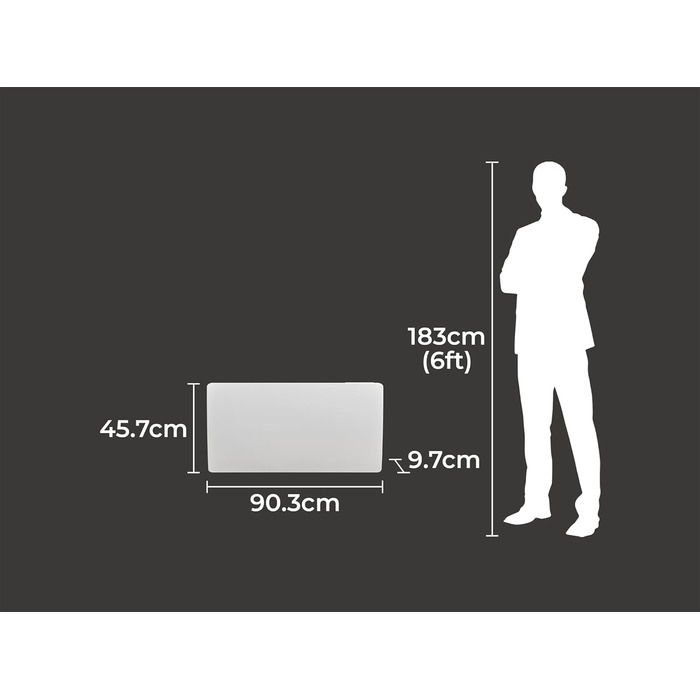Електричний радіатор Adam Solis з керамічним сердечником потужністю 2000 Вт білого кольору