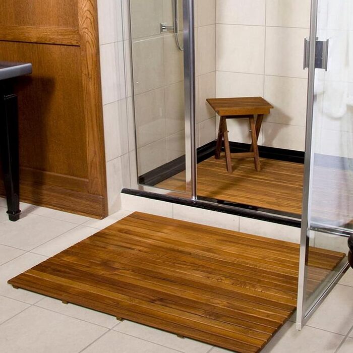 Килимок для ванної кімнати Zhaomi, бамбуковий килимок для ванни, тиковий килимок для ванни, дерев'яний килимок для ванни, килимок